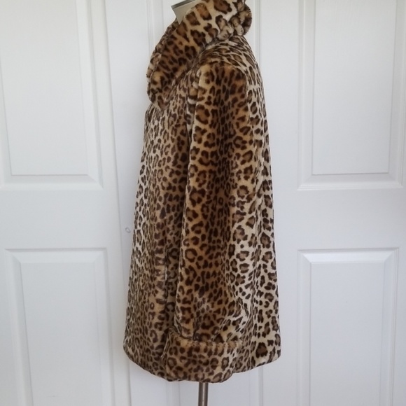 🐆NWOT Dennis Basso Reversable Faux Fur Jacket - Picture 4 of 8